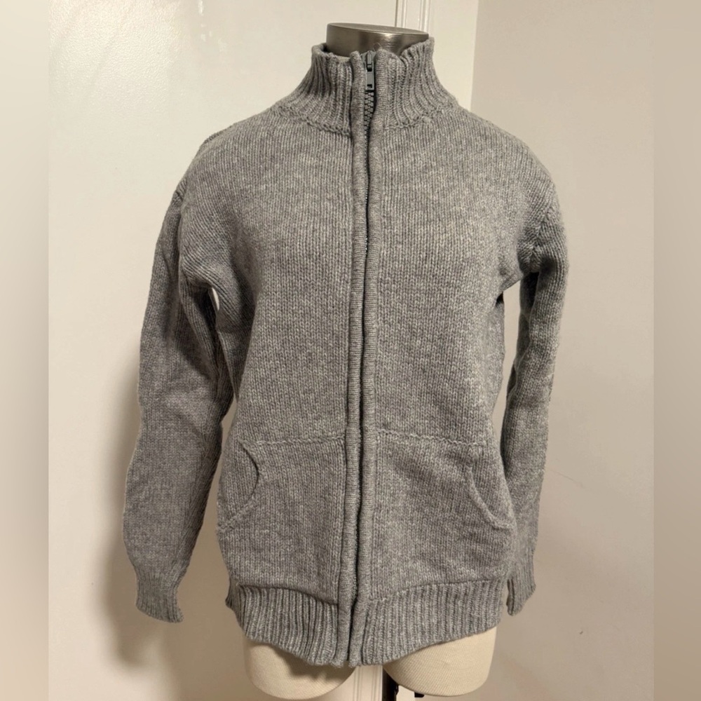 Brandy Melville Zip Up Mock Grey
Wool Sweater OS